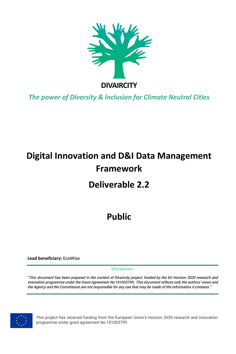 Digital Innovation and D&I Data Management Framework - DivAirCity H2020